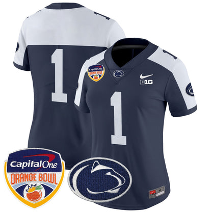 Women's PSU Orange Bowl Patch Vapor Limited Jersey V2 - All Stitched
