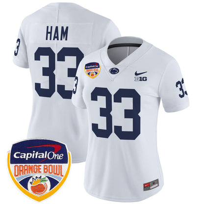 Women's PSU Orange Bowl Patch Vapor Limited Jersey V2 - All Stitched