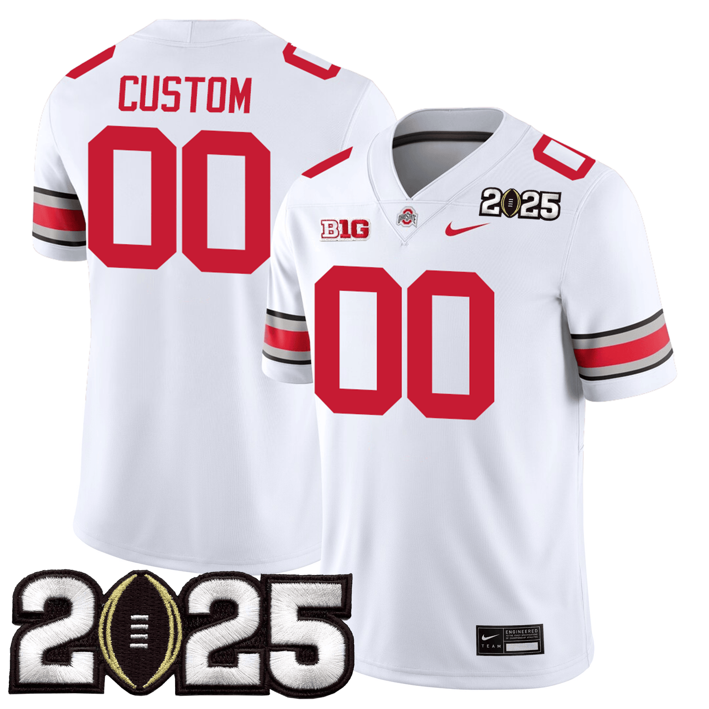 Custom OSU Jersey - CFP Final Patch - All Stitched