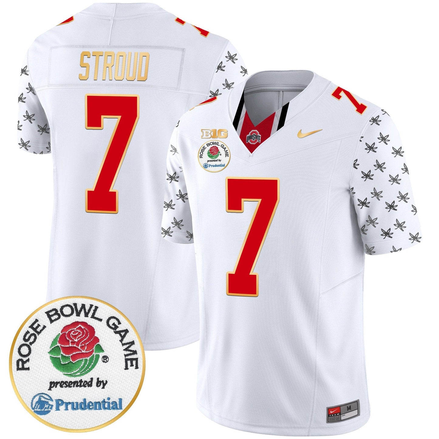 OSU Rose Bowl Gold Trim Vapor Limited Jersey - All Stitched
