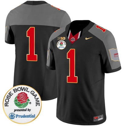 OSU Rose Bowl Gold Trim Vapor Limited Jersey - All Stitched