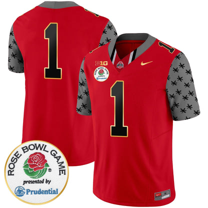 OSU Rose Bowl Gold Trim Vapor Limited Jersey - All Stitched
