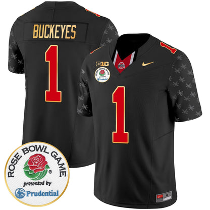 OSU Rose Bowl Gold Trim Vapor Limited Jersey - All Stitched