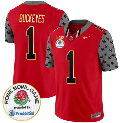 OSU Rose Bowl Gold Trim Vapor Limited Jersey - All Stitched