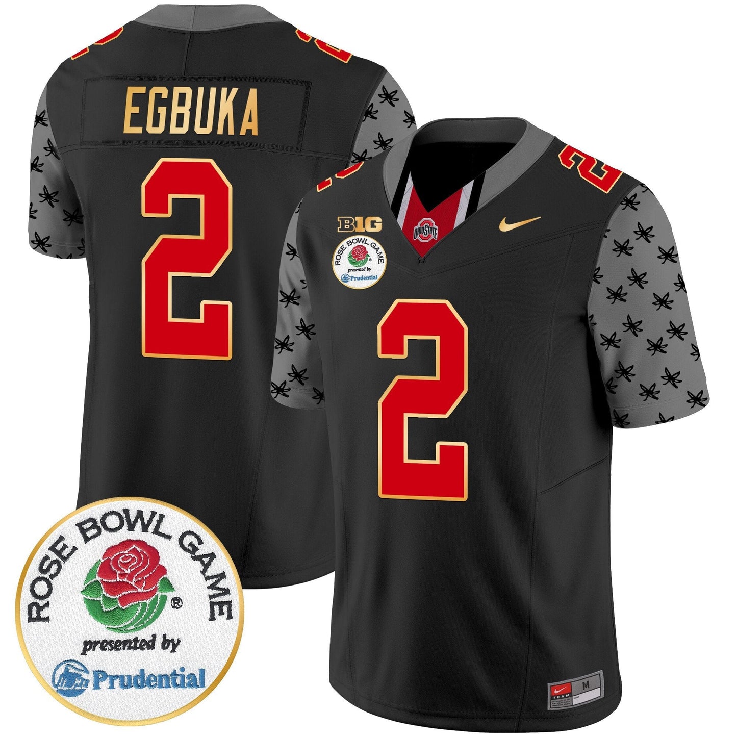 OSU Rose Bowl Gold Trim Vapor Limited Jersey - All Stitched