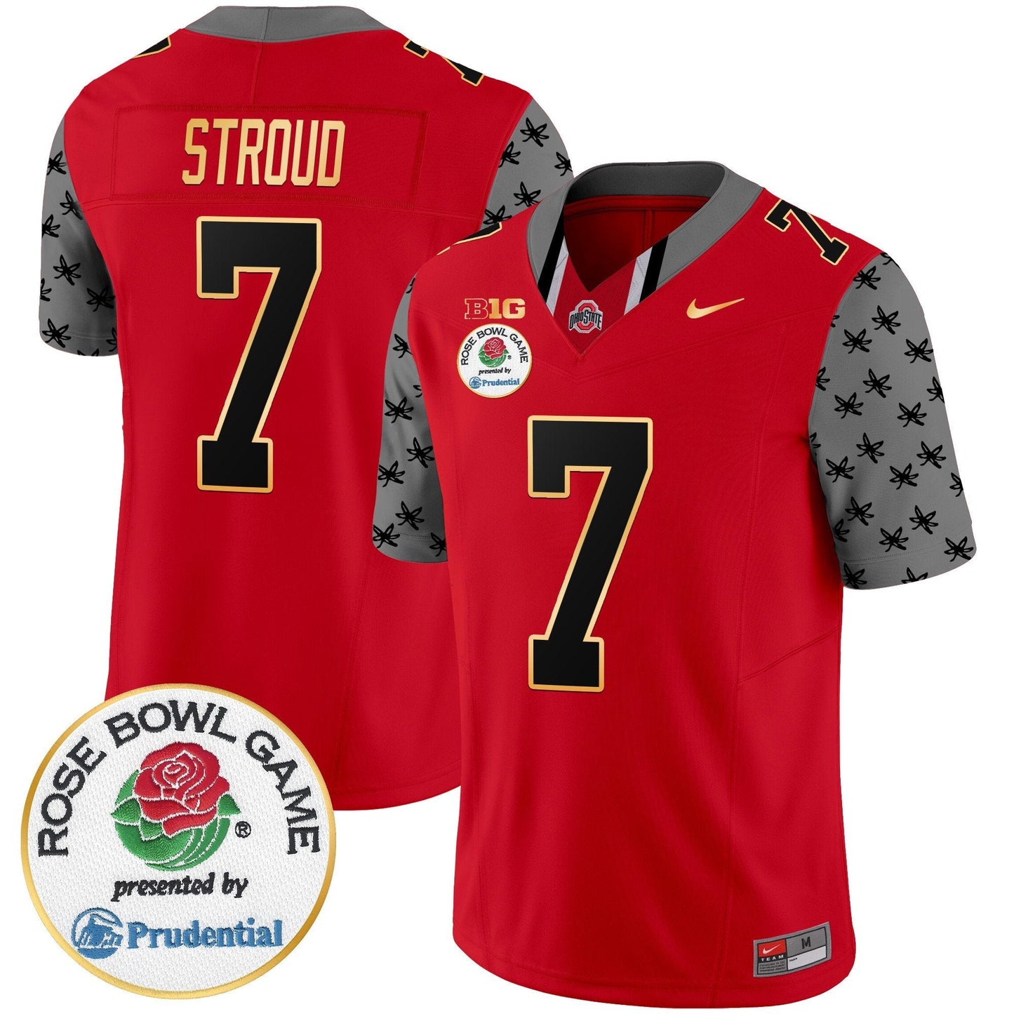OSU Rose Bowl Gold Trim Vapor Limited Jersey - All Stitched