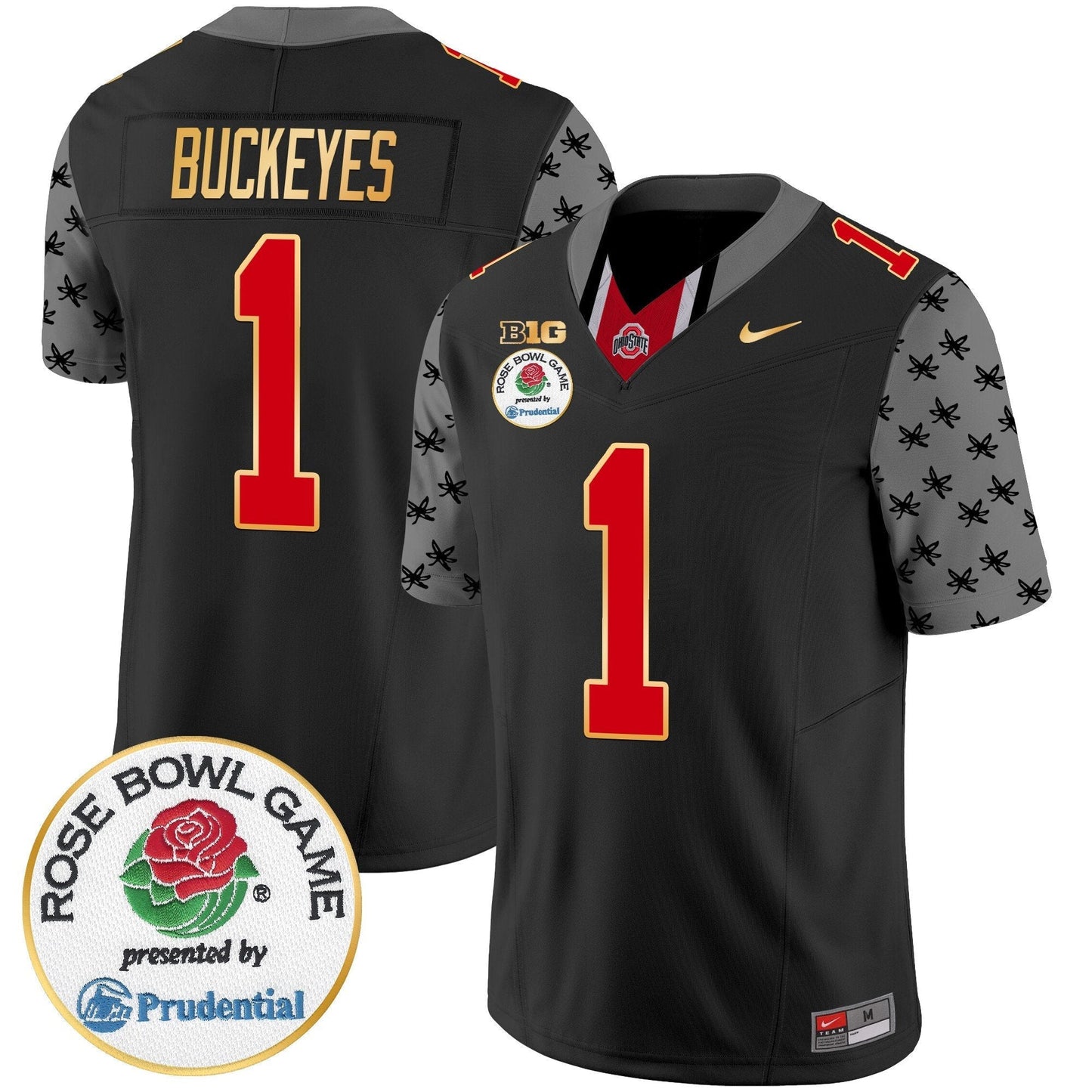 OSU Rose Bowl Gold Trim Vapor Limited Jersey - All Stitched
