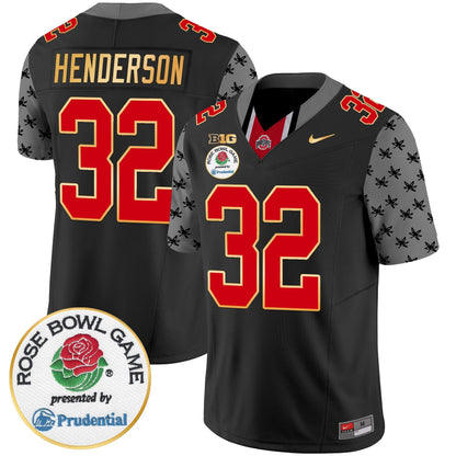 OSU Rose Bowl Gold Trim Vapor Limited Jersey - All Stitched