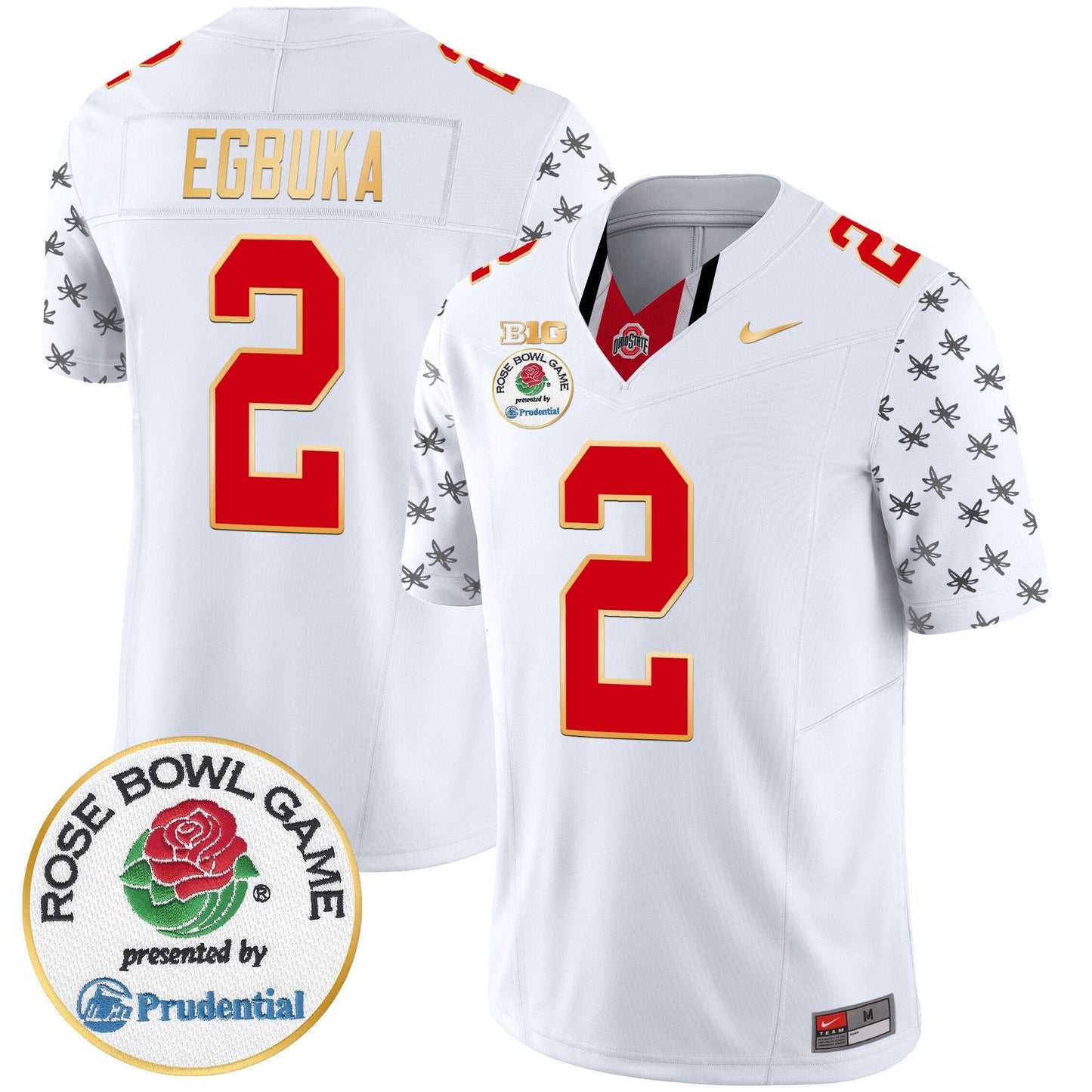 OSU Rose Bowl Gold Trim Vapor Limited Jersey - All Stitched