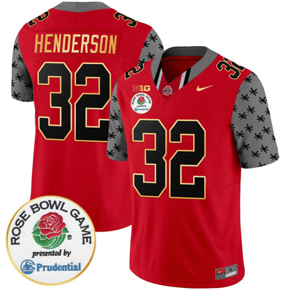 OSU Rose Bowl Gold Trim Vapor Limited Jersey - All Stitched