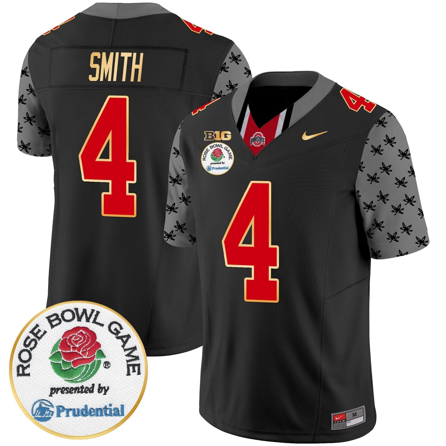 OSU Rose Bowl Gold Trim Vapor Limited Jersey - All Stitched