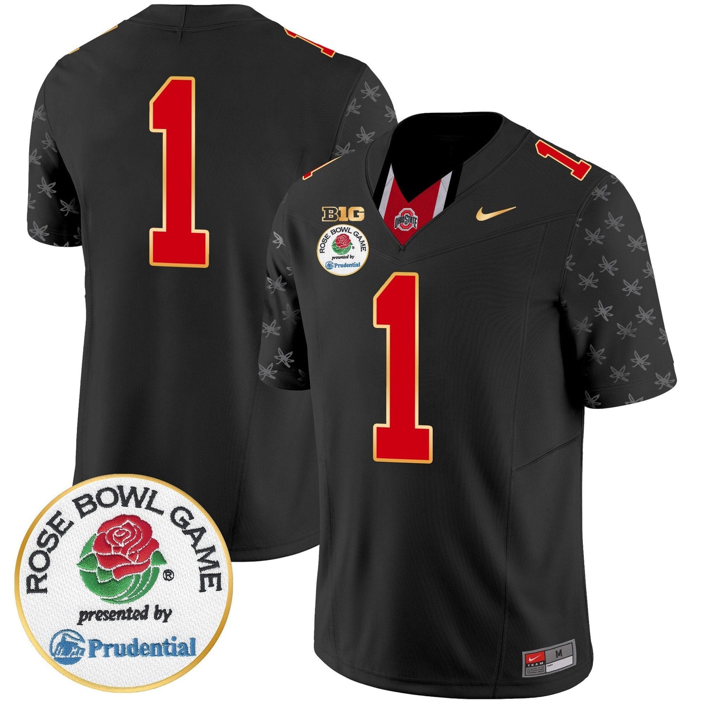OSU Rose Bowl Gold Trim Vapor Limited Jersey - All Stitched