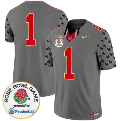 OSU Rose Bowl Gold Trim Vapor Limited Jersey - All Stitched