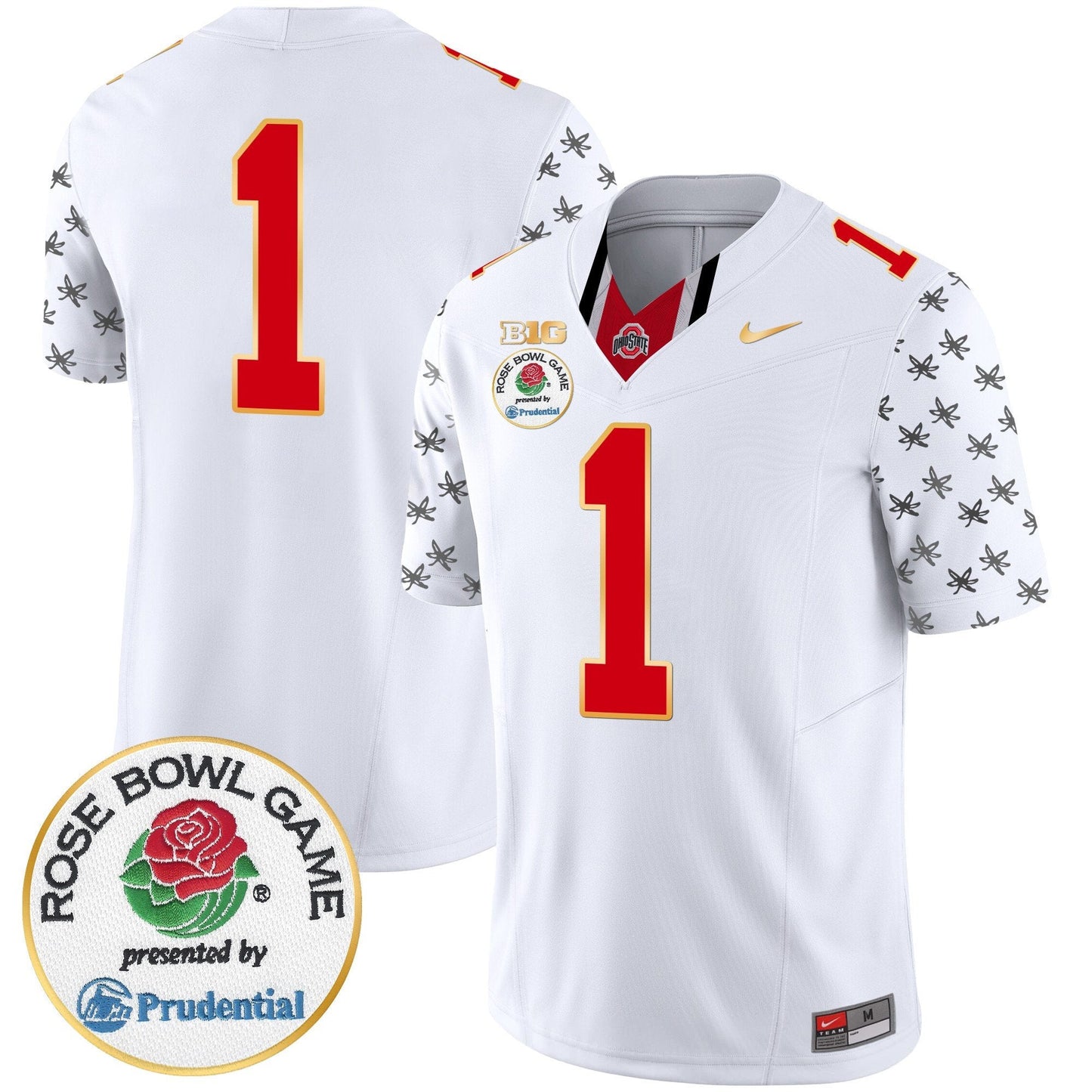OSU Rose Bowl Gold Trim Vapor Limited Jersey - All Stitched