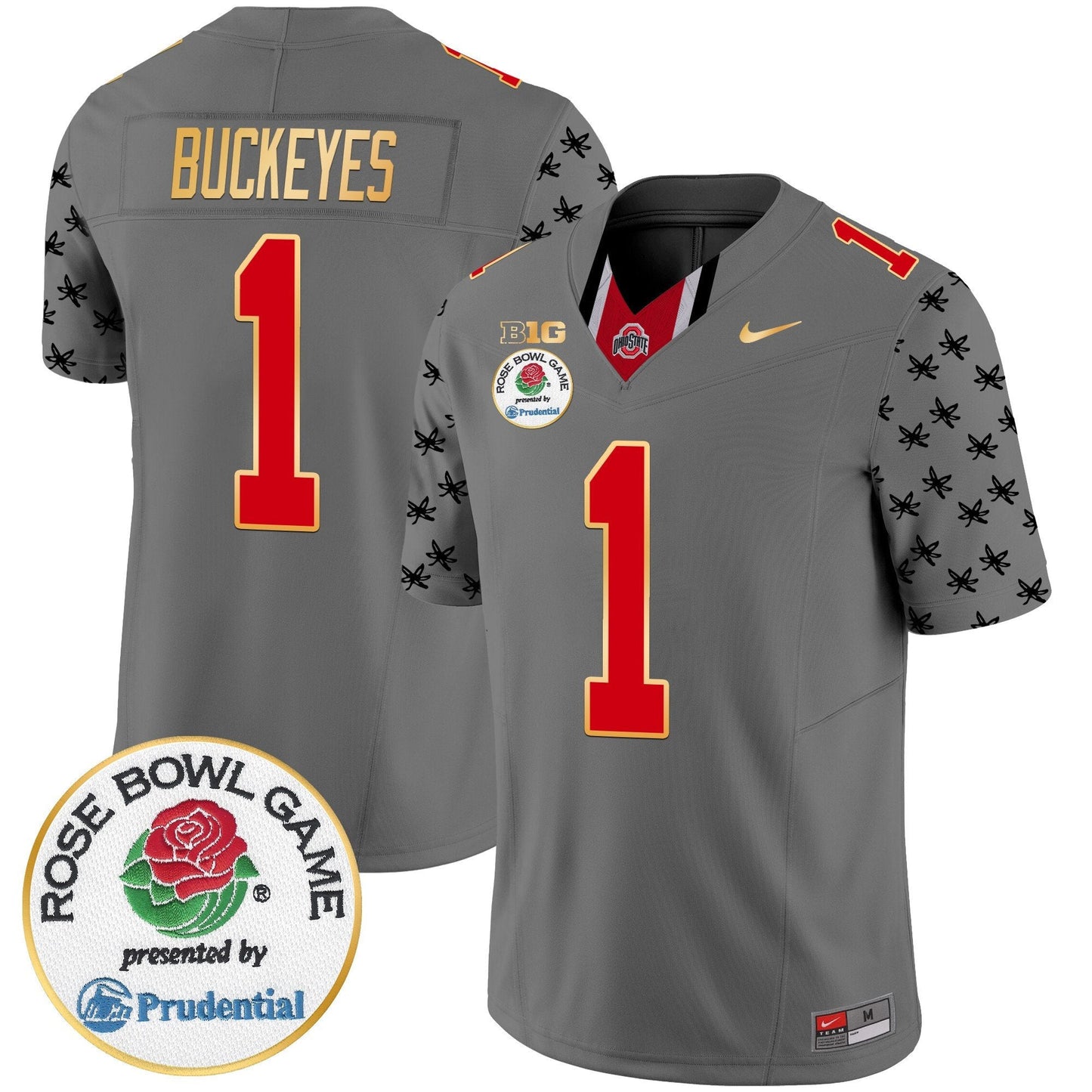 OSU Rose Bowl Gold Trim Vapor Limited Jersey - All Stitched