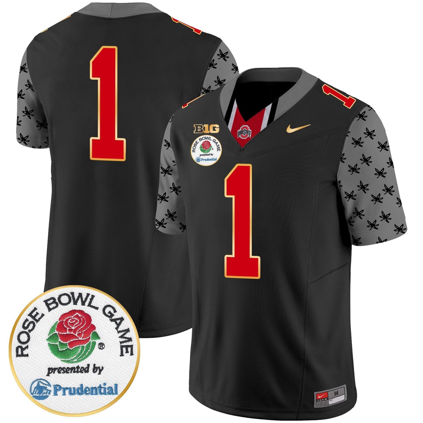 OSU Rose Bowl Gold Trim Vapor Limited Jersey - All Stitched