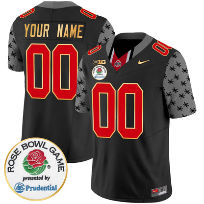 OSU Rose Bowl Gold Trim Vapor Limited Custom Jersey - All Stitched