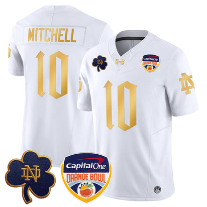 ND 2024 Orange Bowl Patch Vapor Limited Jersey V2 - All Stitched