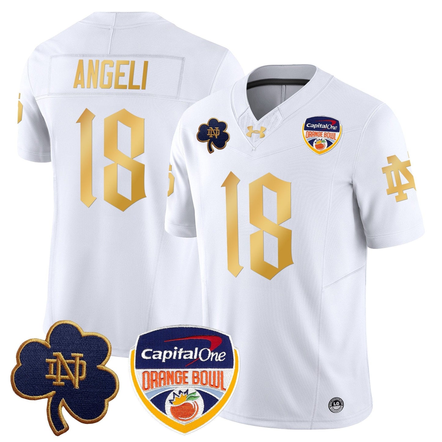 ND 2024 Orange Bowl Patch Vapor Limited Jersey V2 - All Stitched