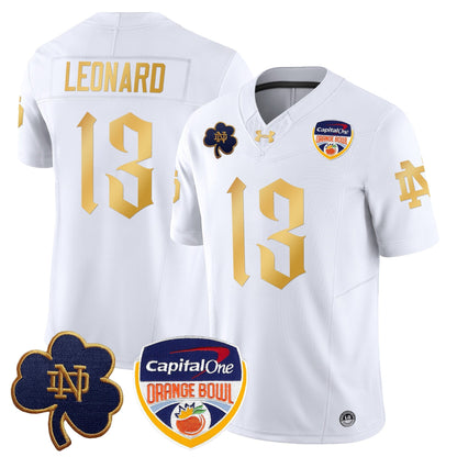 ND 2024 Orange Bowl Patch Vapor Limited Jersey V2 - All Stitched