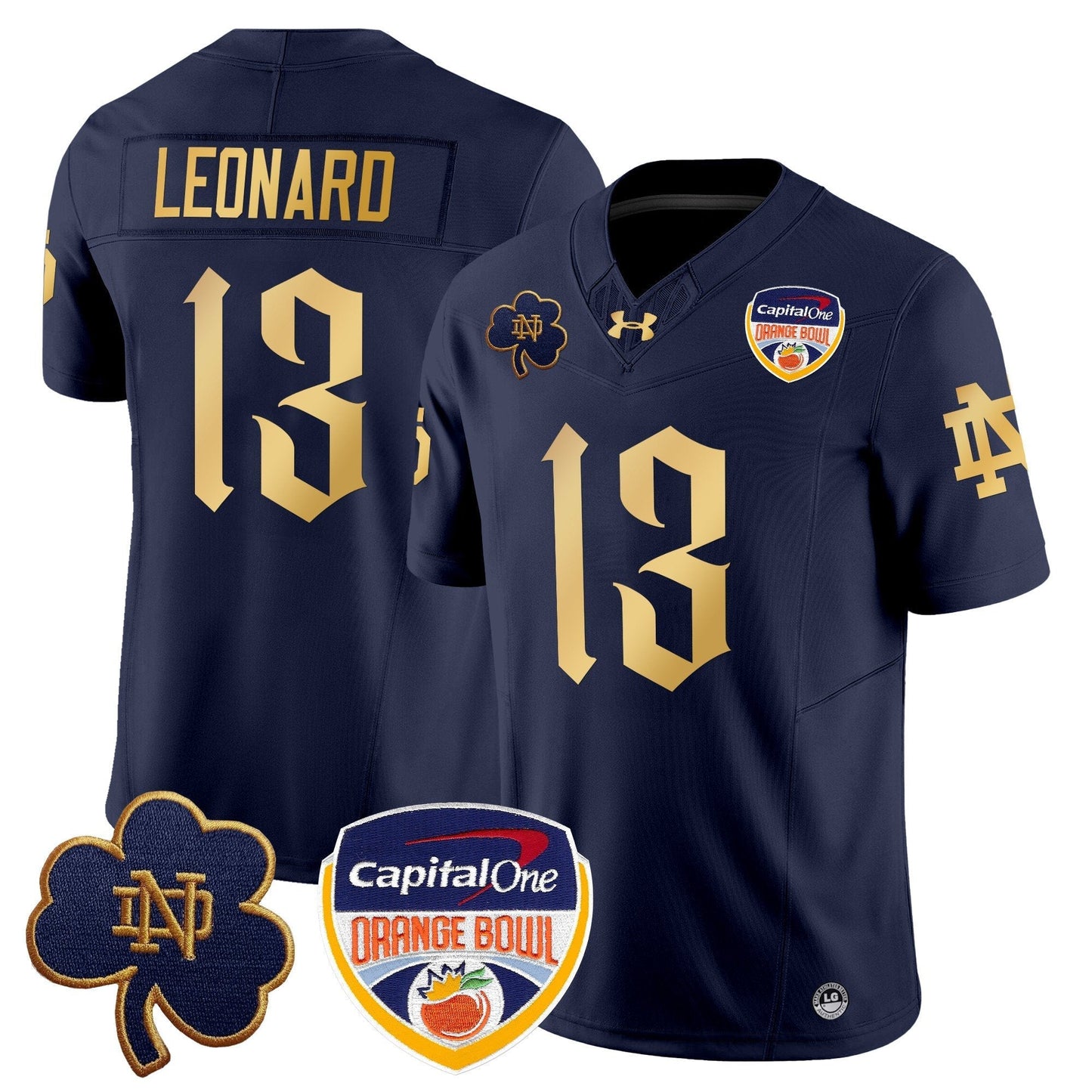 ND 2024 Orange Bowl Patch Vapor Limited Jersey V2 - All Stitched