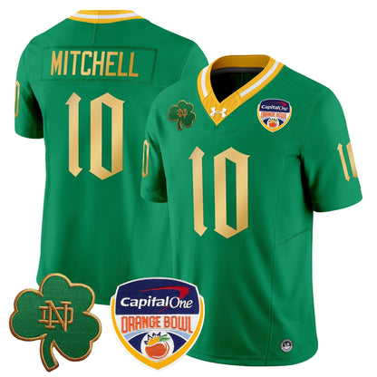 ND 2024 Orange Bowl Patch Vapor Limited Jersey V2 - All Stitched