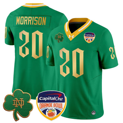 ND 2024 Orange Bowl Patch Vapor Limited Jersey V2 - All Stitched