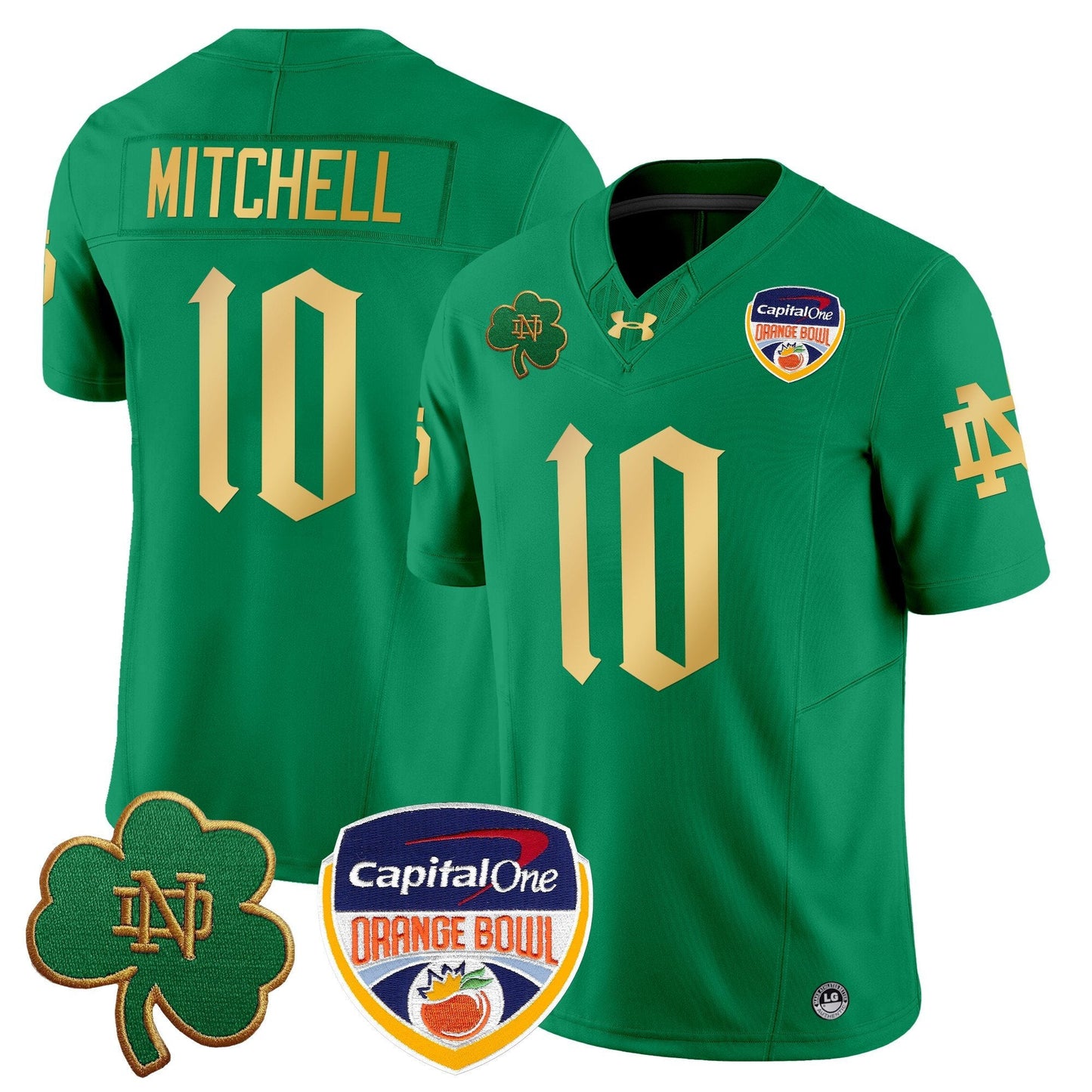 ND 2024 Orange Bowl Patch Vapor Limited Jersey V2 - All Stitched