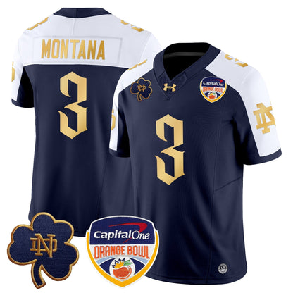 ND 2024 Orange Bowl Patch Vapor Limited Jersey V2 - All Stitched