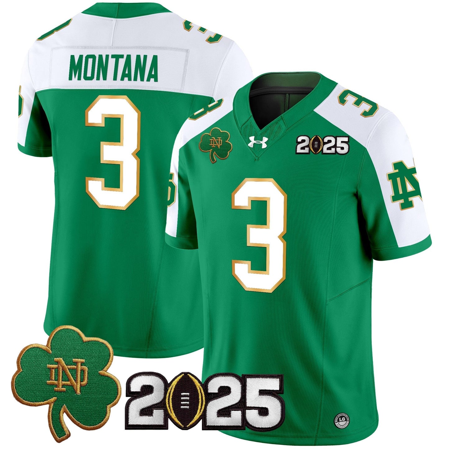 ND 2025 CFP Final Patch Vapor Limited Jersey - All Stitched