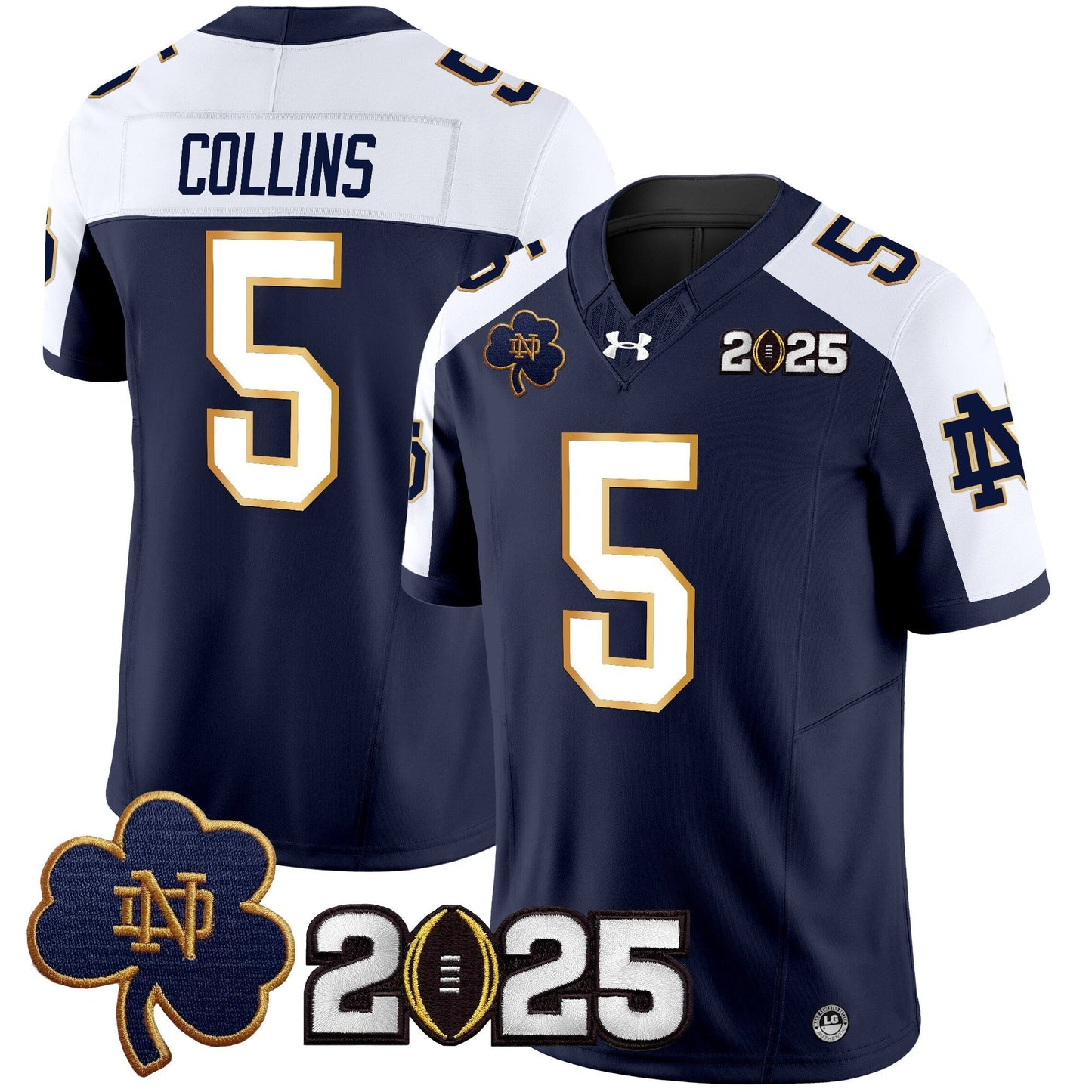 ND 2025 CFP Final Patch Vapor Limited Jersey - All Stitched