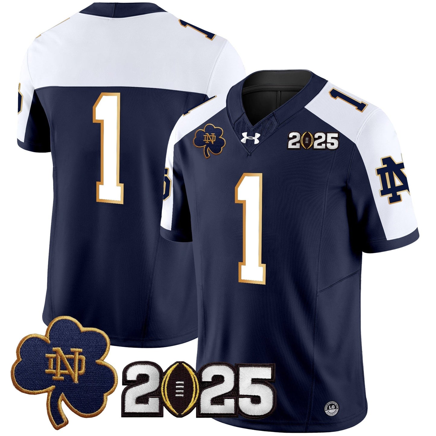 ND 2025 CFP Final Patch Vapor Limited Jersey - All Stitched