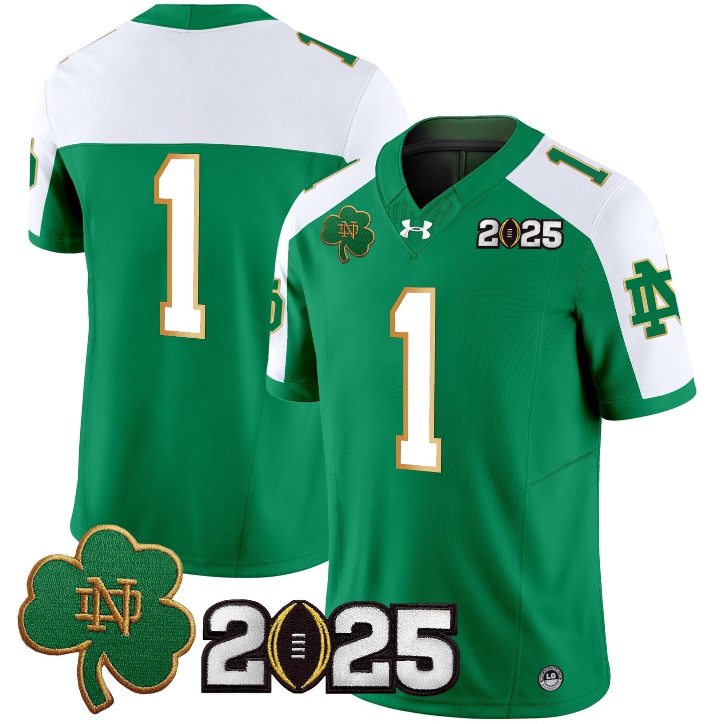 ND 2025 CFP Final Patch Vapor Limited Jersey - All Stitched