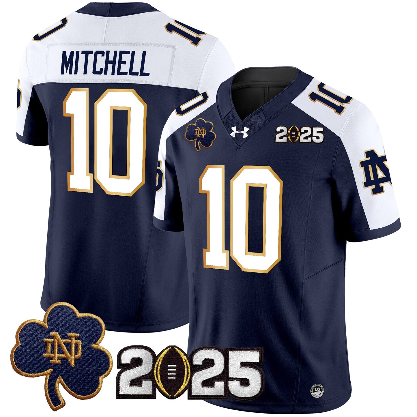 ND 2025 CFP Final Patch Vapor Limited Jersey - All Stitched