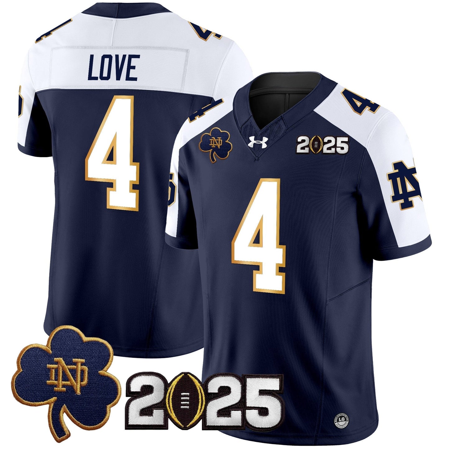 ND 2025 CFP Final Patch Vapor Limited Jersey - All Stitched