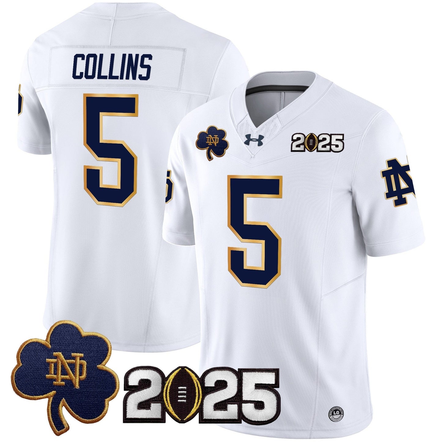 ND 2025 CFP Final Patch Vapor Limited Jersey - All Stitched
