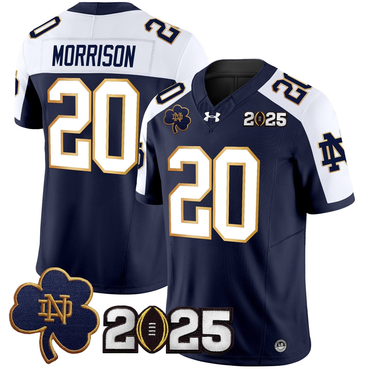 ND 2025 CFP Final Patch Vapor Limited Jersey - All Stitched
