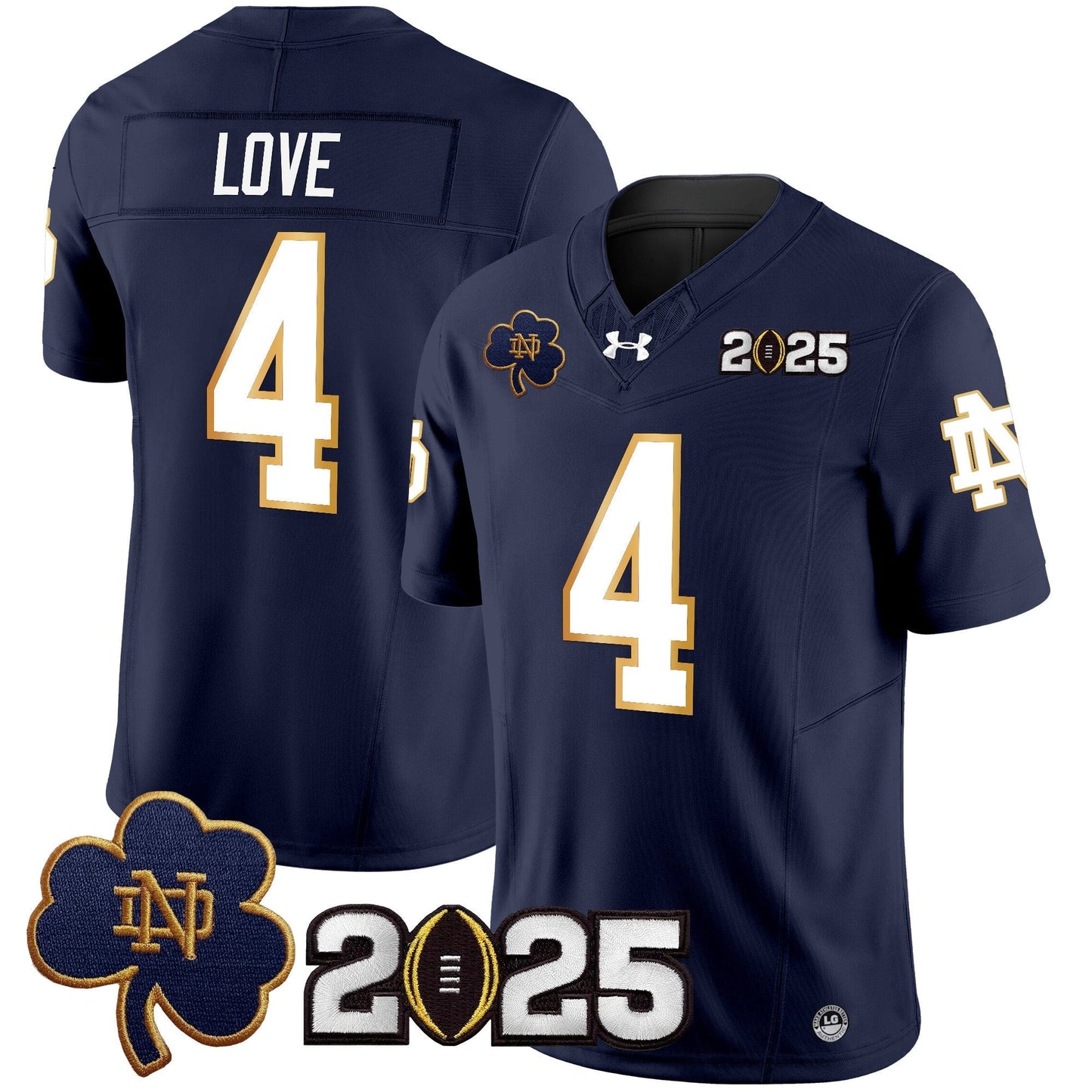 ND 2025 CFP Final Patch Vapor Limited Jersey - All Stitched