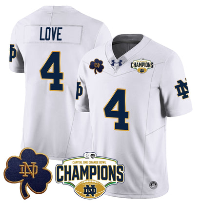 ND 2025 Orange Bowl Champions Jersey N5 - All Stitched