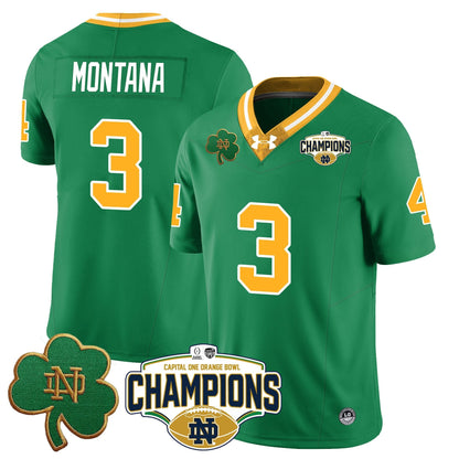 ND 2025 Orange Bowl Champions Jersey N5 - All Stitched