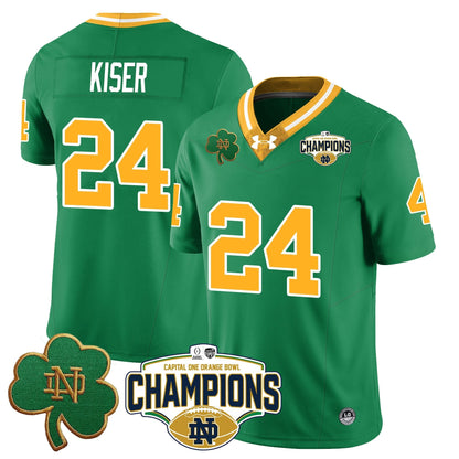 ND 2025 Orange Bowl Champions Jersey N5 - All Stitched