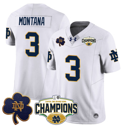 ND 2025 Orange Bowl Champions Jersey N5 - All Stitched