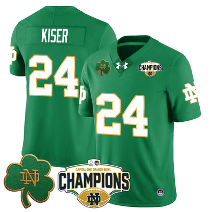 ND 2025 Orange Bowl Champions Jersey N5 - All Stitched
