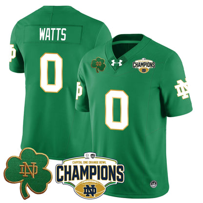ND 2025 Orange Bowl Champions Jersey N5 - All Stitched
