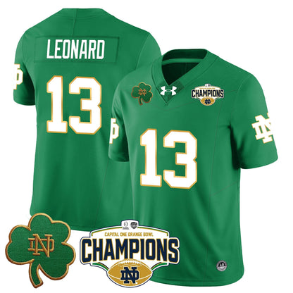ND 2025 Orange Bowl Champions Jersey N5 - All Stitched