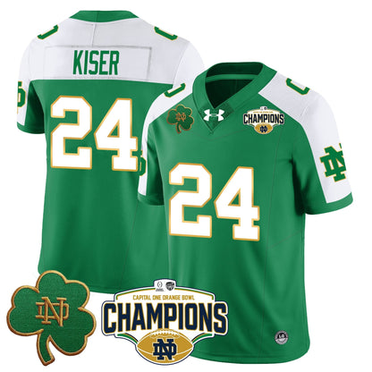 ND 2025 Orange Bowl Champions Jersey N5 - All Stitched