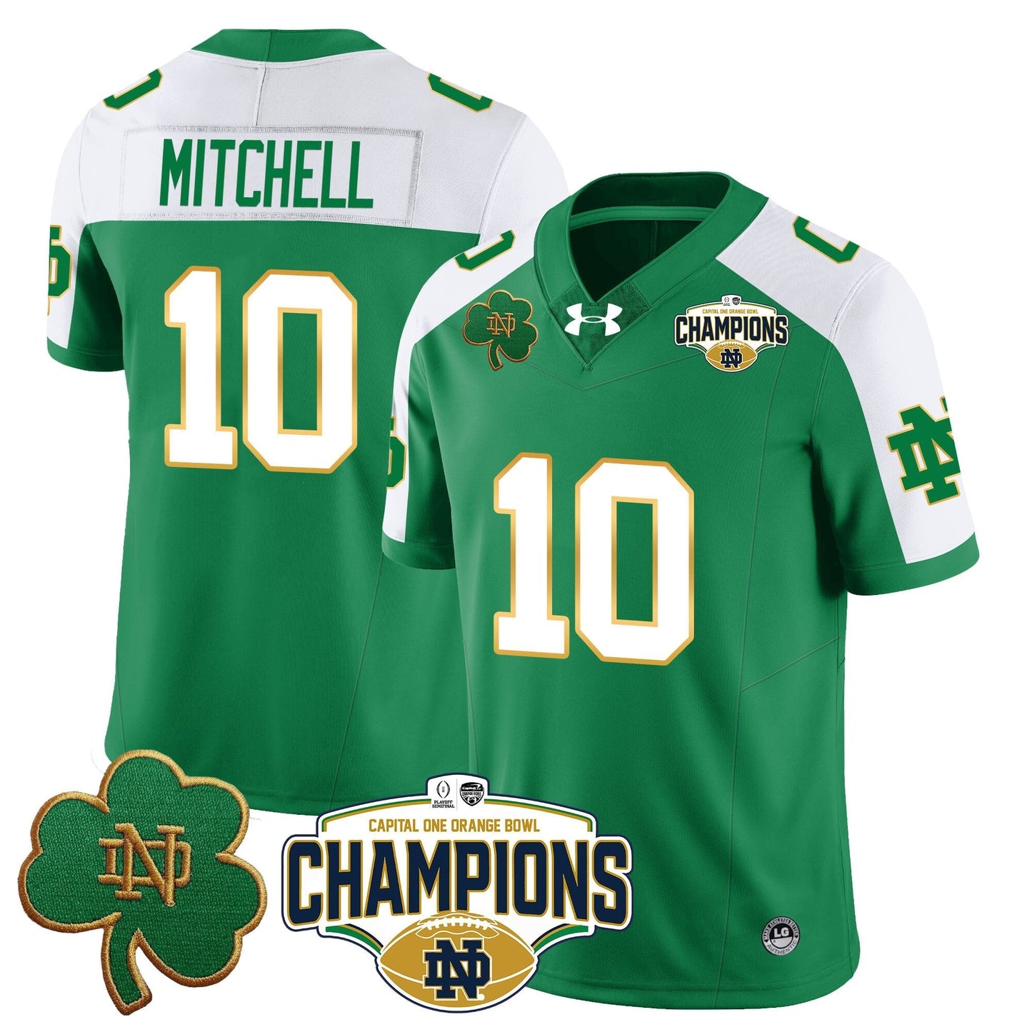 ND 2025 Orange Bowl Champions Jersey N5 - All Stitched