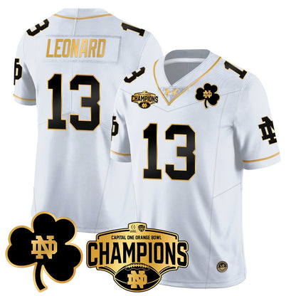 ND 2025 Orange Bowl Champions Jersey N5 - All Stitched