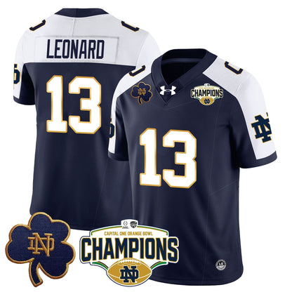 ND 2025 Orange Bowl Champions Jersey N5 - All Stitched