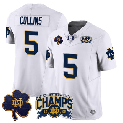 ND 2025 Orange Bowl Champions Jersey N6 - All Stitched
